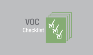 VOC emission control checklist